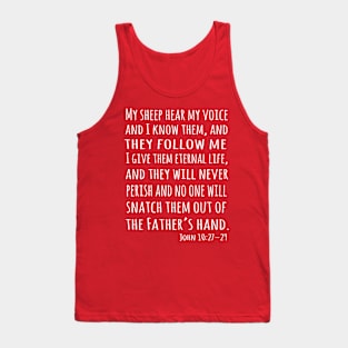 My Sheep hear my Voice, Jesus Quote Tank Top